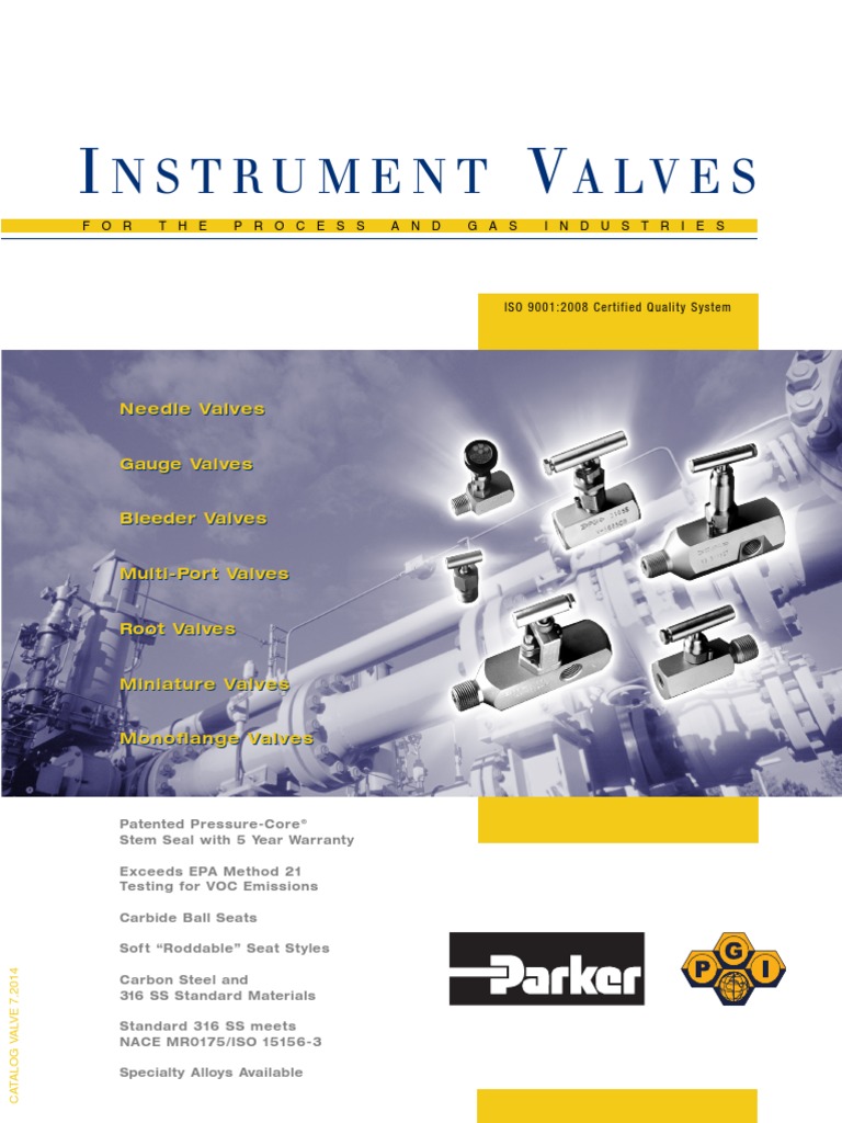 Instrument Valves - PGI-IV PDF | PDF | Valve | Stainless Steel