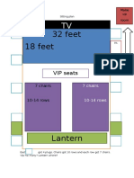 Makeup Room Layout and Seating Plan