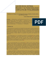 La Reivindicación en El Sistema Jurídico Peruano y Su Funcionalidad Frente Al Conflicto de Titularidades