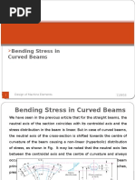 Bending Stress in Curved Beams: Steady Stresses and Variable Stresses in Machine Members