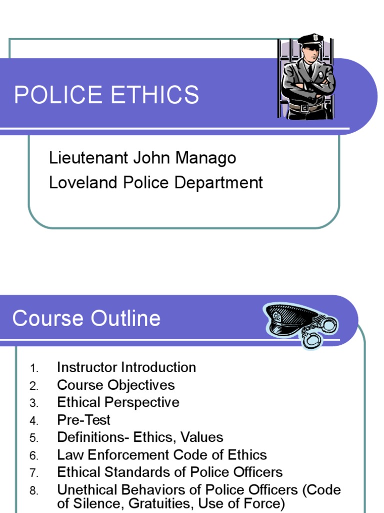 The Importance Of Ethics In Police Asta Edu Au