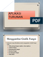 Aplikasi Turunan