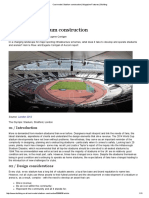 Cost Model - Stadium Construction - Magazine Features - Building