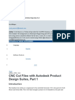 CNC Cut Files With Autodesk Product Design Suites, Part 1