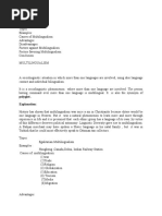 Download Multilingualism by princebabar9 SN33050122 doc pdf