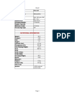 Nutritional Information: Broccoli