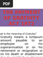 The Payment of Gratuity Act