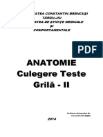 Culegere Teste Grila Anatomie - 2 Ca - TGJ 2014 PDF