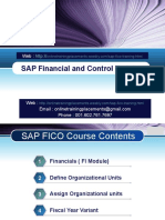 SAP Financial and Control Training