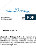 (Internet of Things) : Guided By: Presented by