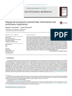 Managerial Investment in Mutual Funds, Determinants and Performance Implication