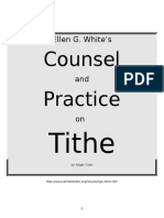 egw counsel and practice on tithe