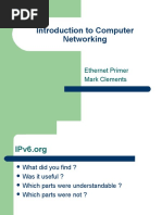 Introduction To Computer Networking: Ethernet Primer Mark Clements