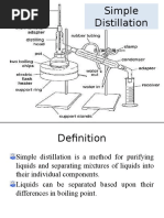 Simple Distillation Process Explained | PDF | Distillation | Laboratories