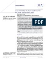 Analysis of General and Oral Quality of Life and Satisfaction With Treatment Among Anticoagulated Patients