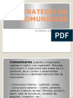 Strategii de Comunicare