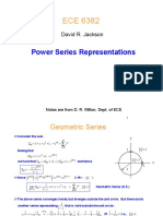 Power Series Representations: David R. Jackson