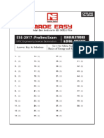 ESE-2017: Prelims Exam: General Studies & Engg - Aptitude