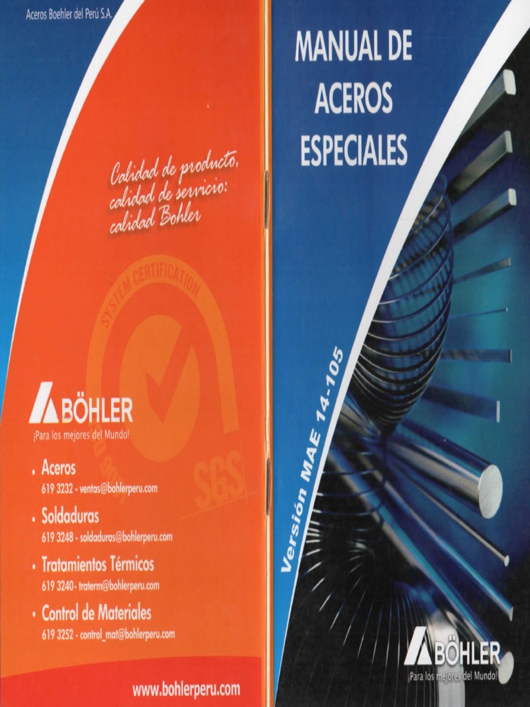 ACEROS ESPECIALES BOHLER | Tratamiento a base de calor | Acero