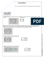 Ângulos e relações métricas na circunferência
