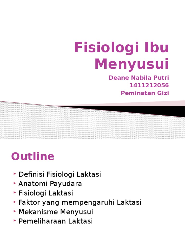 Fisiologi Ibu Menyusui