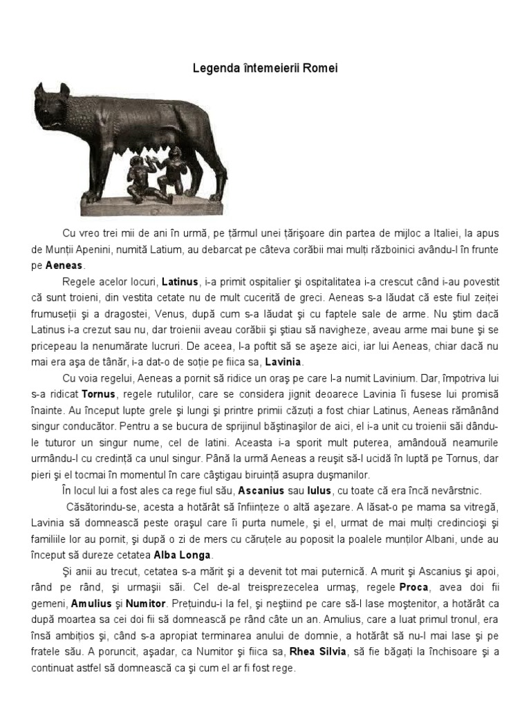 Legenda Romei | PDF