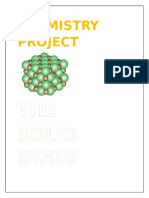 Chemistry Project: THE Solid State