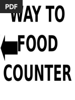 Way to Food Counter