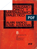 MATERIALISMO HISTORICO MATERIALISMO DIALECTICO ALTHUSER Y BADIOU.pdf