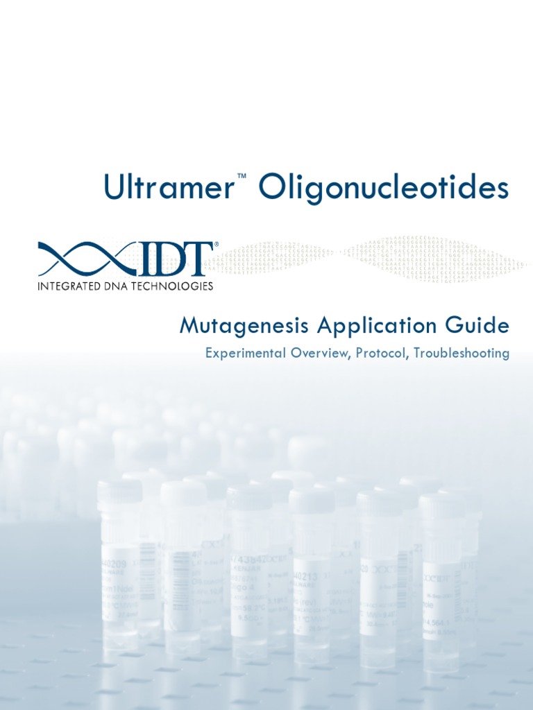 Mutagenesis Application Guide | PDF | Primer (Molecular Biology ...