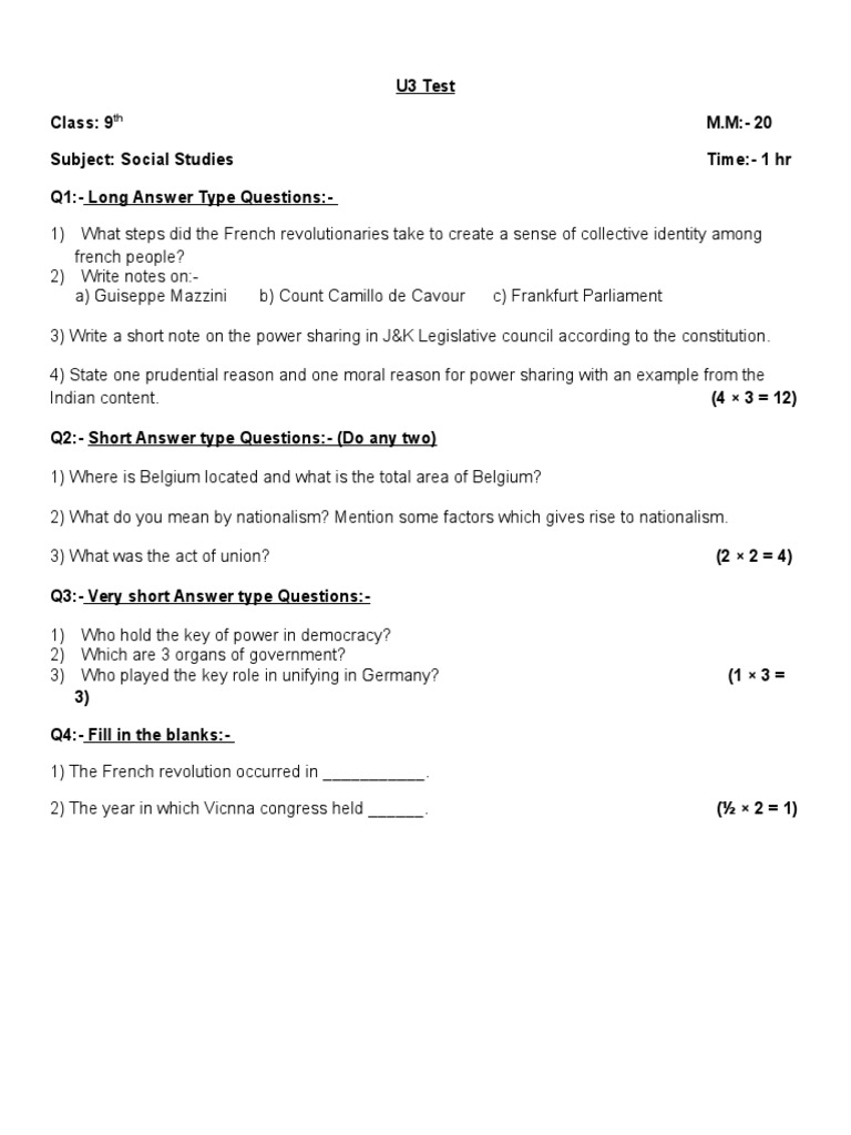 Class 9 SST | PDF