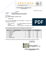 Surat Dukungan Sewa Alat Artha