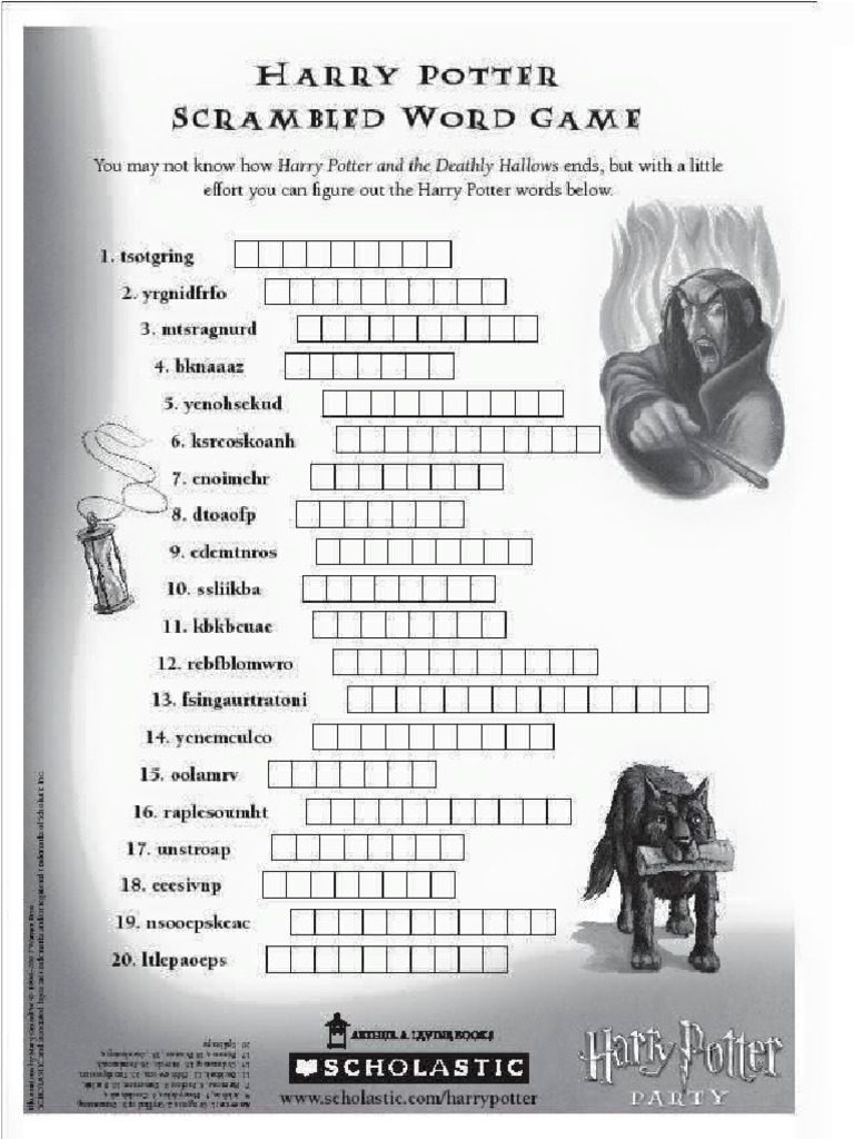 English Wordsheet Games | PDF