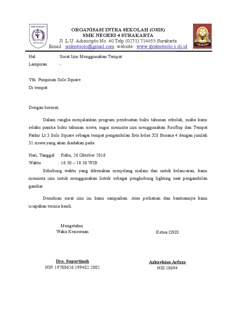 Download 89+ Contoh Surat Izin Sekolah Offline Terbaru Gratis
