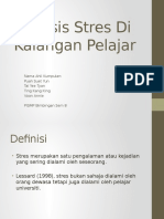 Analisis Stres Di Kalangan Pelajar