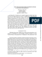 Does Working From Home Boost Performance By 13%? Evidence From A Chinese Experiment