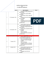 Jadwal Kegiatan Pkli