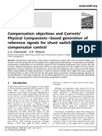 Compensation Objectives and Currents' Physical Components - Based Generation of Reference Signals For Shunt Switching Compensator Control