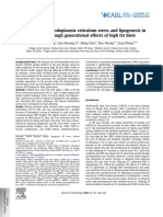 Accumulation of Endoplasmic Reticulum Stress and Lipogenesis in The Liver Through Generational Effects of High Fat Diets