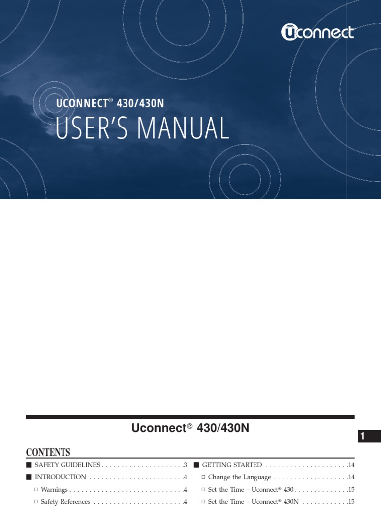 2013-Uconnect_430_430N-2nd | Compact Disc | Disk Storage | Free 30-day Trial | Scribd
