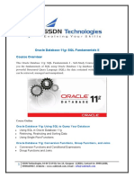 Oracle Database 11g: SQL Fundamentals II Course Overview