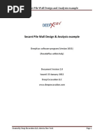 Sheet Pile Wall Design Example | PDF | Pressure | Sine
