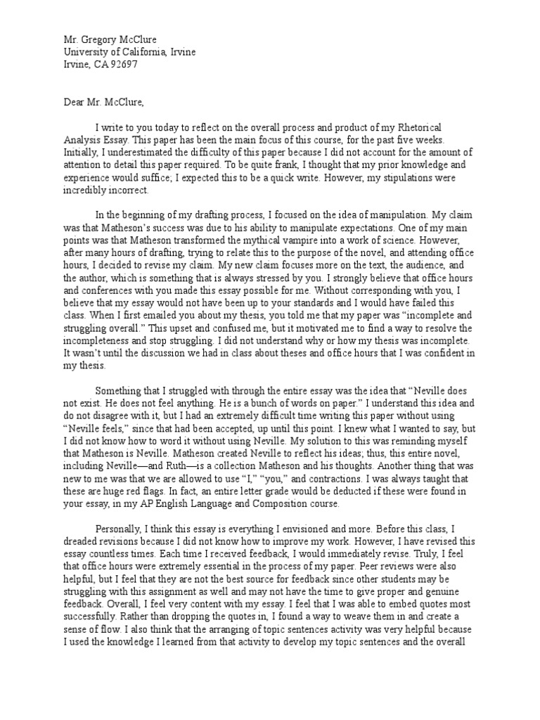 Rhetorical analysis essay examples image