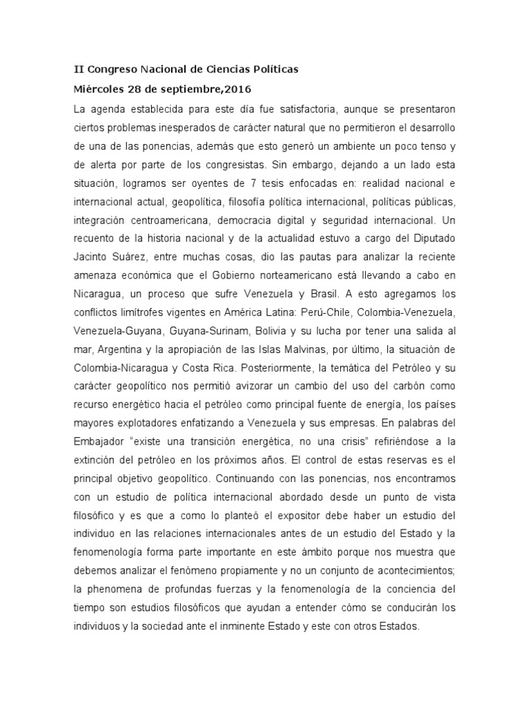 II Congreso Nacional de Ciencias Políticas | PDF | Democracia ...