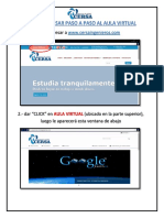 Ingresar Paso A Paso Al Aula Virtual PDF