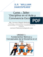 Curso - Taller - Taller Disciplina y Convivencia Escolar - Colegio