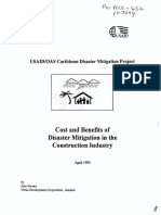 Cost and Benefits of Disaster Mitigation in The Construction Industry