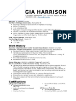 Georgia Harrison Resume