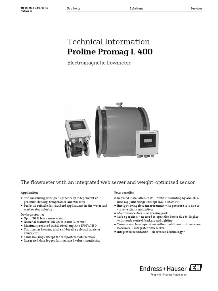 Promag L 400 | PDF | Power Supply | Electrical Connector
