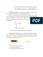 Relatório Resistividade e Leis de Ohm PDF